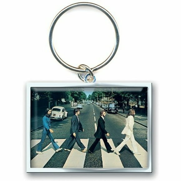 The Beatles English rock band Rubber Key Ring Key Chain 1.25x2.5"
